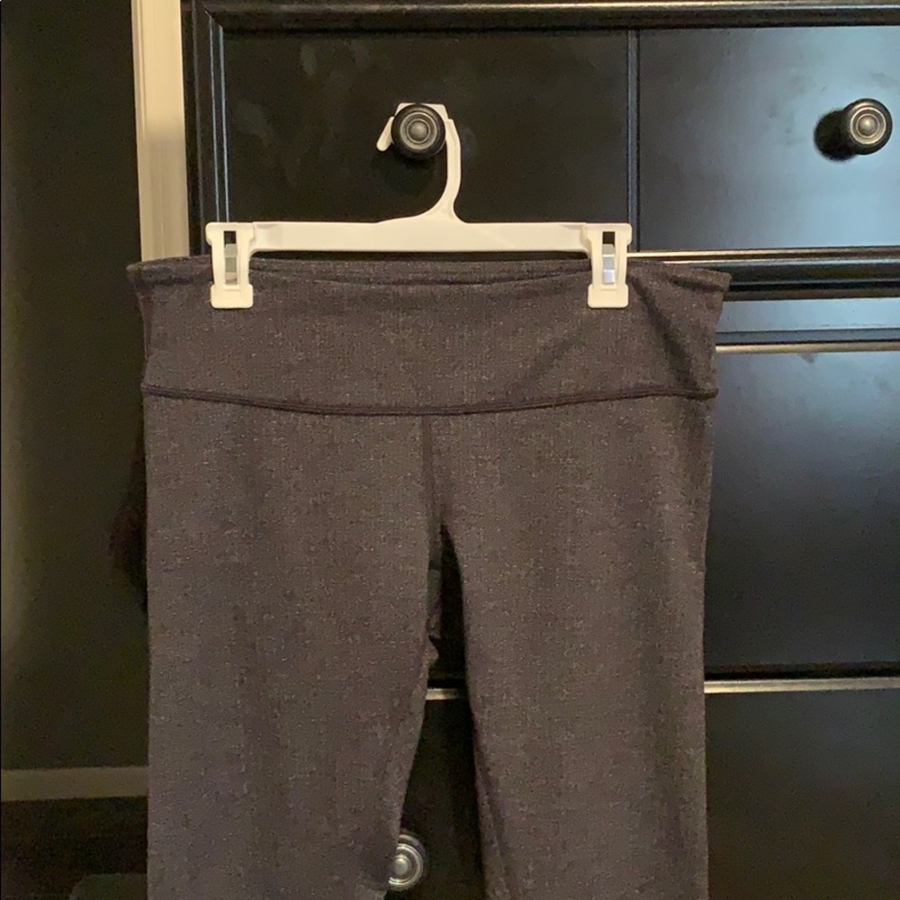 Gently worn grey lululemon leggings.